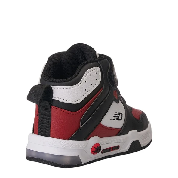 Albishoes Unisex Erkek Kız Çocuk Basket Boğazlı Cırtlı 4 Mevsim Işıklı Kışlık Çocuk Spor Ayakkabı - Resim 5