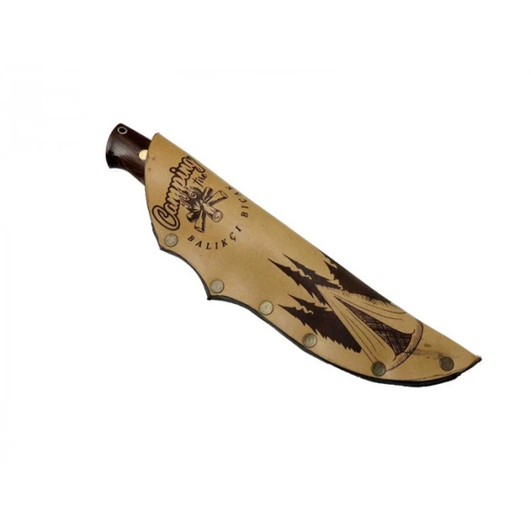 Balıkçı Bıçak Bushcraft Marka:Yerli Malı Ürün Kodu: BRK01 22 CM - Resim 2