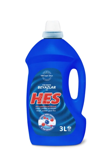 Hes Sıvı Çamaşır Deterjanı Beyazlar 3 Lt ürün görseli