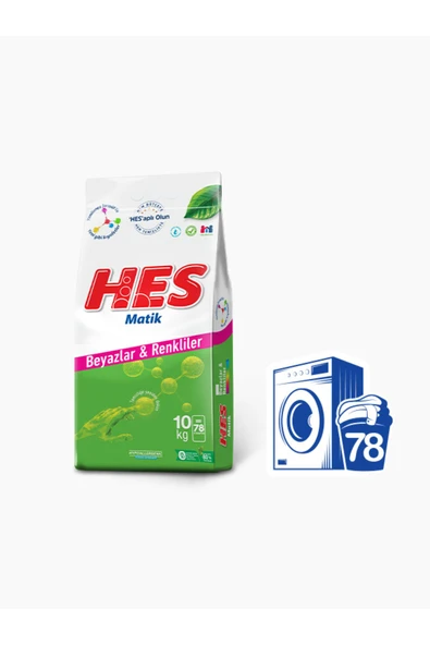 Hes Matik Beyazlar ve Renkliler 10 kg - 4