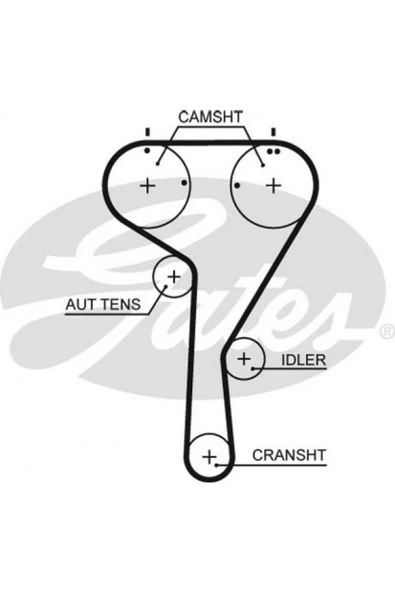 GATES Seti Vw Golf Vıı 1.2 12 -, Jetta Iv 1.4 14 -, Audı A3 1.2 / 1.4 12-16, Seat Leon 1.2 / 1.4 13 Uyumlu - Resim 2
