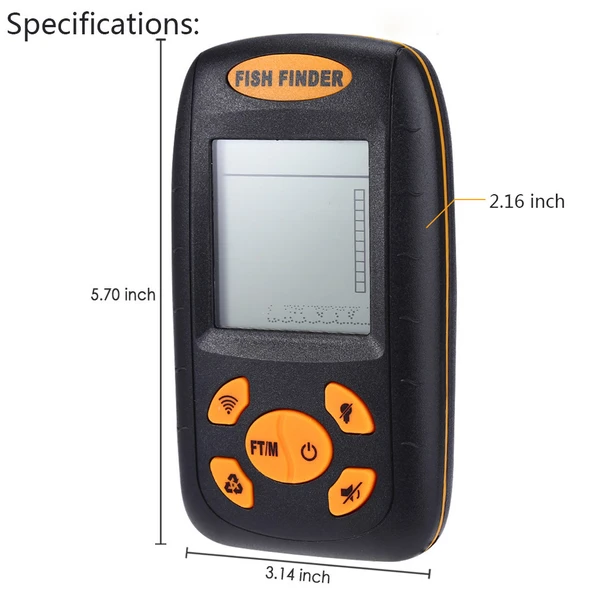 Valkyrie Dijital Balık Bulucu Ultrasonik Sonar Gps100Mt Siyah - 5