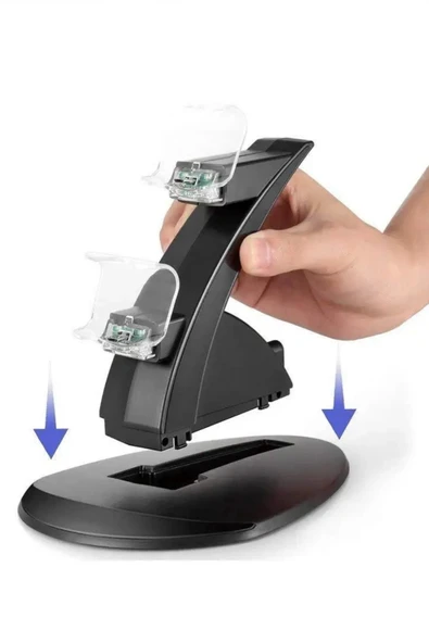 Hepu TP4-0408B PS4 DualShock Kablosuz Oyun Kolu Şarj Standı - 7