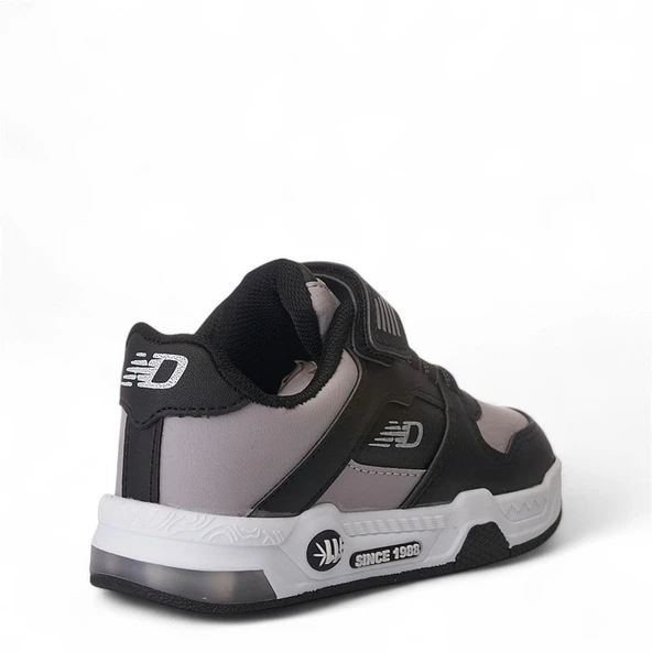 Albishoes Unisex Çocuk Basket Cırtlı 4 Mevsim Kışlık Işıklı Günlük Okul Sneaker Çocuk Spor Ayakkabı - 5