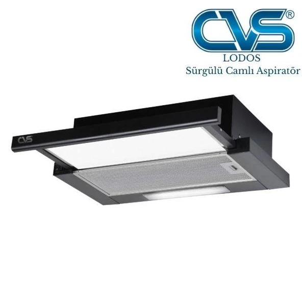 CVS DN 1147 LODOS Sürgülü Camlı Tek Filtre Aspiratör - 2