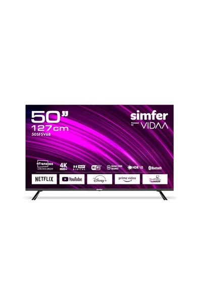 Simfer 50sfsv6b 127 Ekran 50 " Vıdaa Led 4k led Televizyon - 1