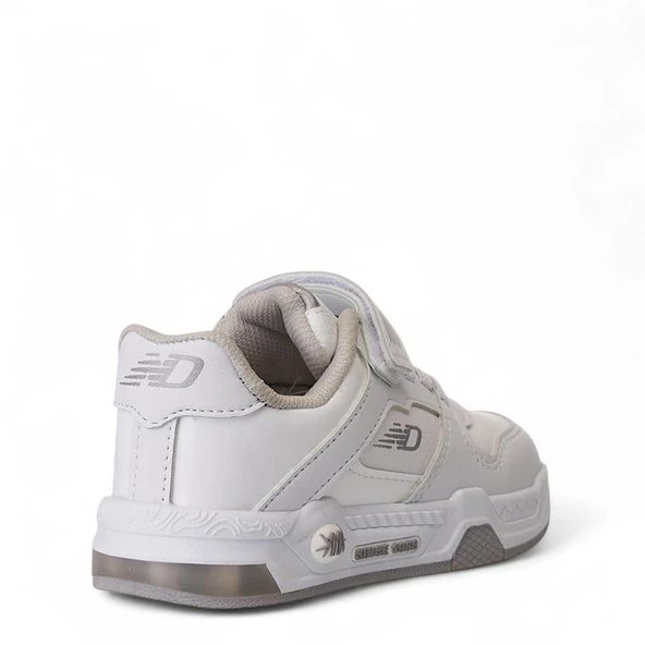 Albishoes Unisex Çocuk Basket Cırtlı 4 Mevsim Kışlık Işıklı Günlük Okul Sneaker Çocuk Spor Ayakkabı - 5