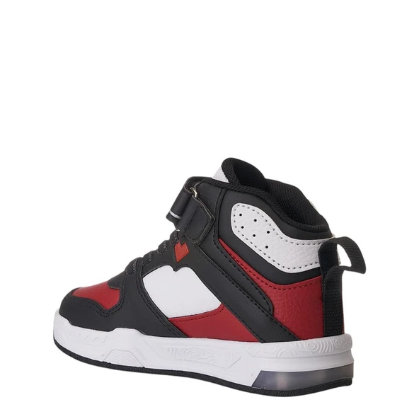 Albishoes Unisex Erkek Kız Çocuk Basket Boğazlı Cırtlı 4 Mevsim Işıklı Kışlık Çocuk Spor Ayakkabı - Resim 4