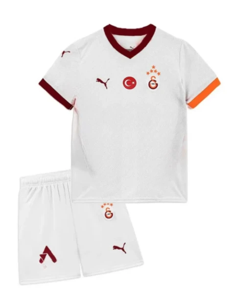 Galatasaray Orijinal Lisanslı 24-25 Sarı - Kırmızı 5 Yıldızlı Çocuk Forma Set - 1