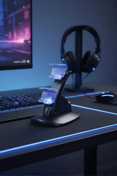 Hepu TP4-0408B PS4 DualShock Kablosuz Oyun Kolu Şarj Standı - 3