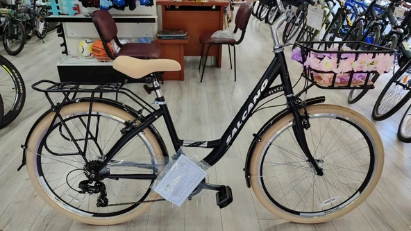 Salcano Flyer 26 V Fren 21 Vites 26 Jant Şehir Bisikleti Siyah Gümüş ürün görseli