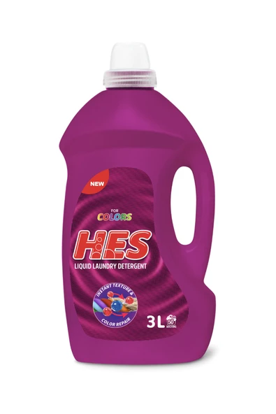 Hes Sıvı Çamaşır Deterjanı Renkliler 3 Lt - 1