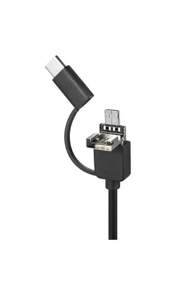 Endoskop Yılan Video Kamera Led'li 2 Metre 7 Mm Su Geçirmez Sert Kablo - Resim 6