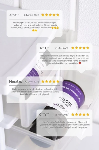 Collagen Forte Platinum Saç Vitamini, Cilt & Tırnak, Biotin 5000mcg & Kolajen 1500mg X 90 Tablet - 3