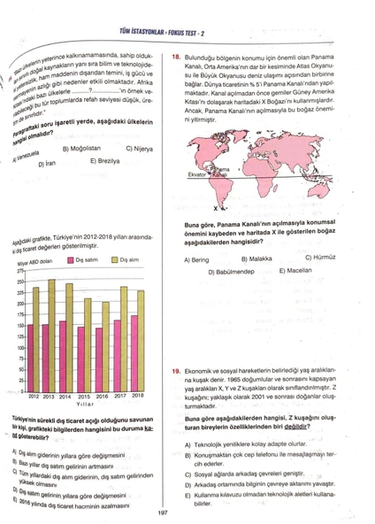 İSTASYON AYT COĞRAFYA - Soru Bankası - 208 Sayfa - YKS Sınava Hazırlık - 3
