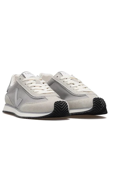 Lufian Gaban Erkek Deri Sneaker Ayakkabı Gri - Resim 5