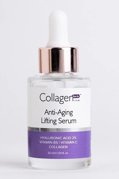 Collagen Forte Platinum Hyaluronik Asit Serum 30ml, Yaşlanma Karşıtı, Kolajen Içerikli, Vitamin B5, C Vitamini - 4