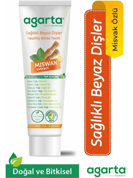 Agarta Doğal Misvak Özlü Diş Macunu 100 Ml - 1