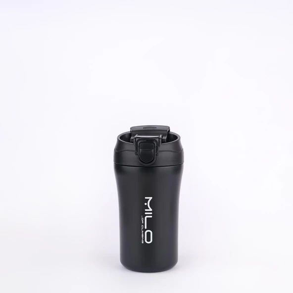 Milo Coven 380 ML Pipetli Çelik Termos Siyah - 3