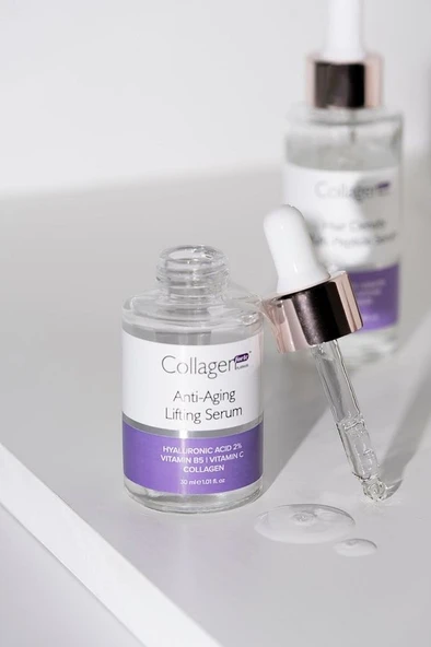 Collagen Forte Platinum Hyaluronik Asit Serum 30ml, Yaşlanma Karşıtı, Kolajen Içerikli, Vitamin B5, C Vitamini - 6