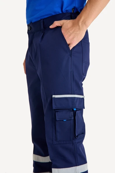 Çift Sıra 3 Cm Reflektörlü Pileli Pantolon - 3