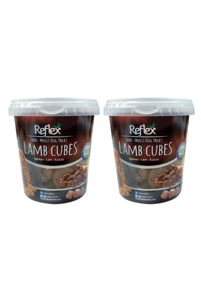 Reflex Plus Köpek Ödülü Kuzu Etli Küp 500 gr x 2 Adet - 1
