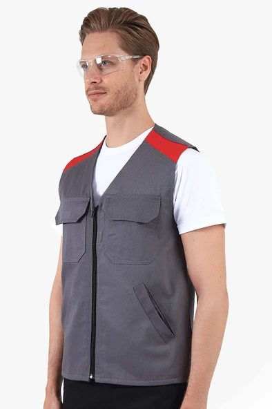 V Yakalı Yelek - Resim 9