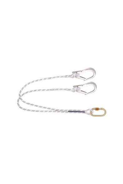 Kİ231 Çift Kollu Statik Halatlı Lanyard Büyük Kancalı - 1