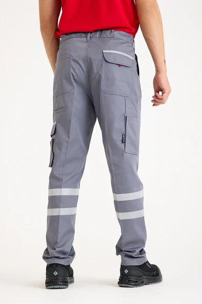 Çift Sıra 3 Cm Reflektörlü Pileli Pantolon - 9