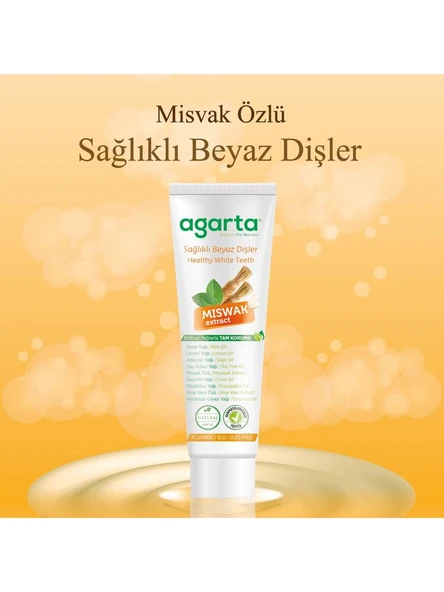 Agarta Doğal Misvak Özlü Diş Macunu 100 Ml - 2