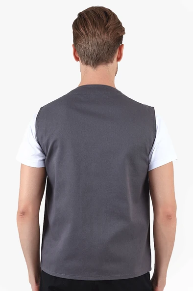 V Yakalı Yelek - Resim 7