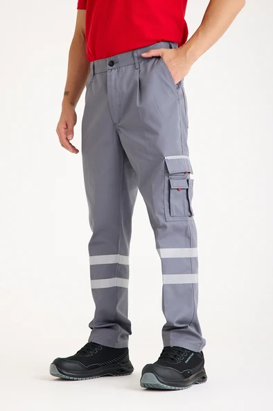 Çift Sıra 3 Cm Reflektörlü Pileli Pantolon - 8