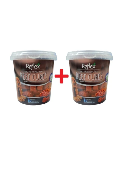 Reflex Plus Köpek Ödülü Biftekli Küp 500 gr x 2 Adet ürün görseli