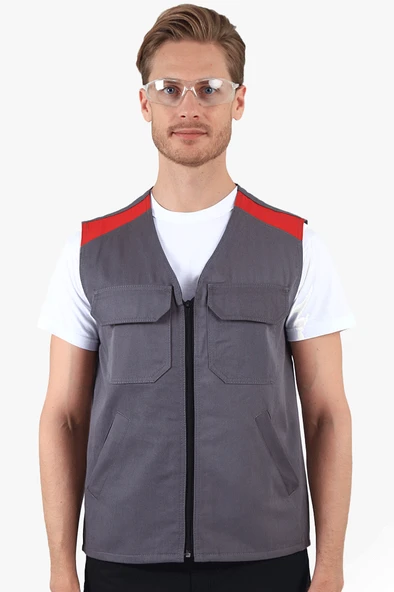 V Yakalı Yelek - Resim 6