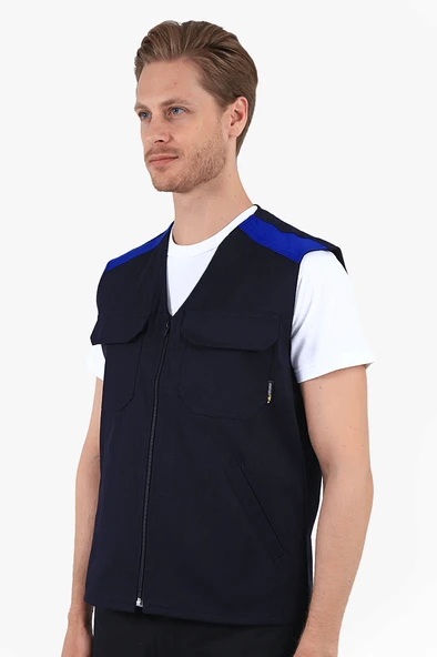 V Yakalı Yelek - Resim 4