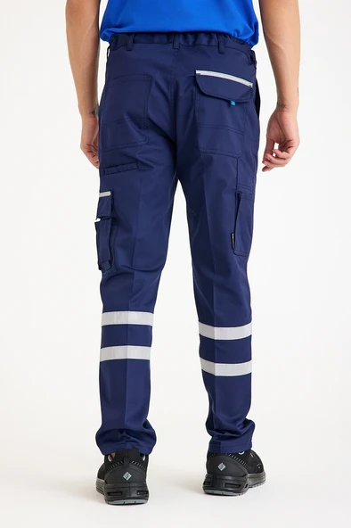 Çift Sıra 3 Cm Reflektörlü Pileli Pantolon - 4