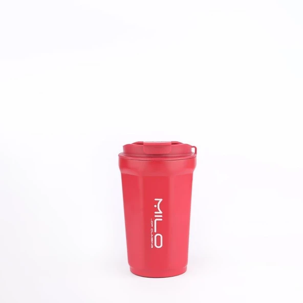 Milo Dery 350 ML Çelik Termos Mug Kırmızı - Resim 3