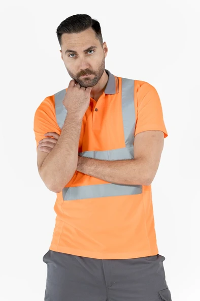 Polo Yaka Dry Touch Hi-Vis T-Shirt - 19