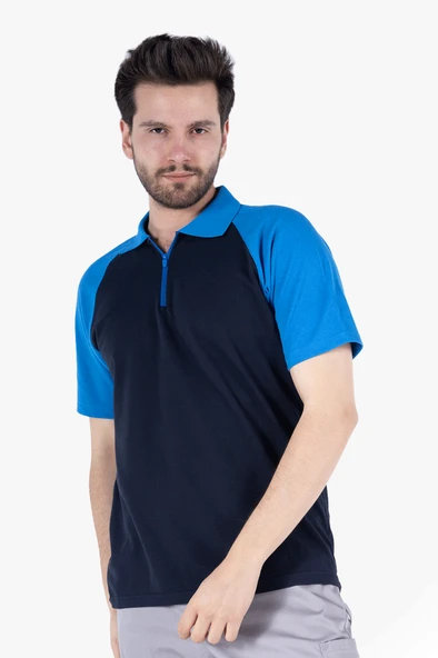Polo Yaka Fermuarlı T-Shirt - 5