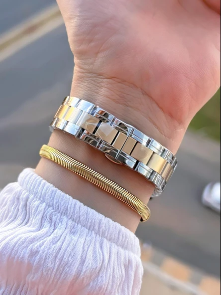 Tom Jones Çelik Kordon Kararma Renk Atma Yapmaz 3 Atm Suya Dayanıklı Kadın Kol Saati BTJ.YN.10042.5 - 3