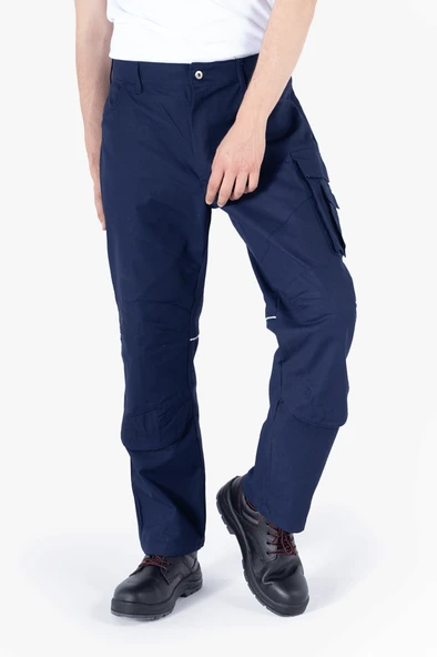 Diz Takviyeli Panama Pantolon - Resim 2