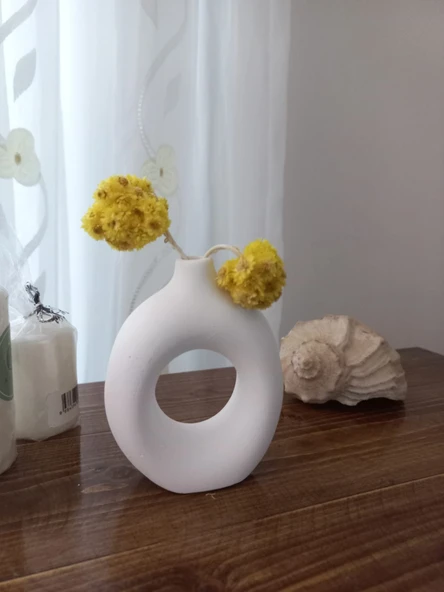 HALKA VAZO BEYAZ ürün görseli 1