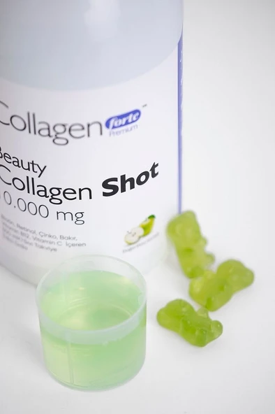 Collagen Forte Platinum Collagen Shot 500ml, 5 Tip Sıvı Kolajen, Biotin, Vitamin B12, C Vitamini, Bakır, Retinol & Çinko - Resim 4
