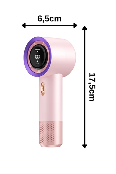Taşınabililir Mini Usb Şarjlı Turbo Dijital Ekranlı El Vantilatör Fan Soğutucu T13 - 11