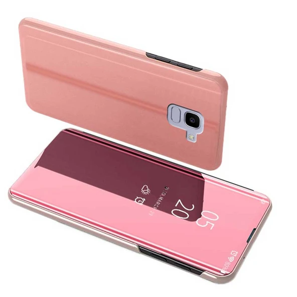 Samsung Galaxy J6 2018 Uyumlu Aynalı Kapaklı Lüx Kılıf - Resim 5