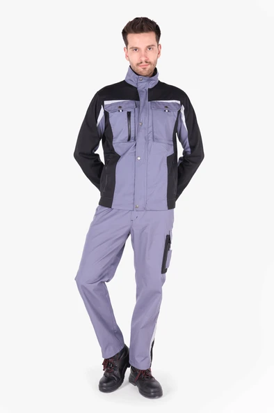 Reflektör Detaylı Çift Renkli Mont - Pantolon Takım ürün görseli