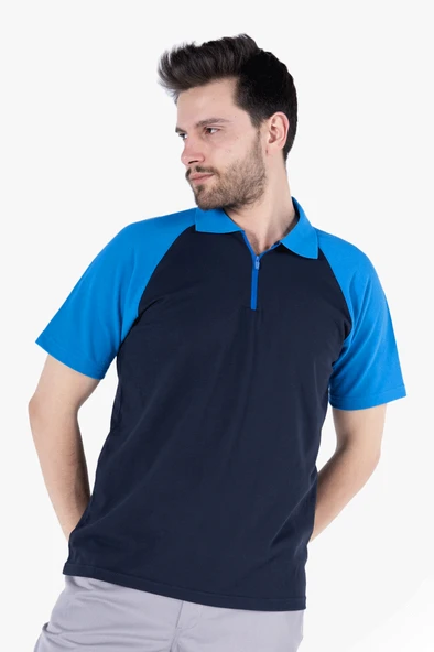Polo Yaka Fermuarlı T-Shirt - 7
