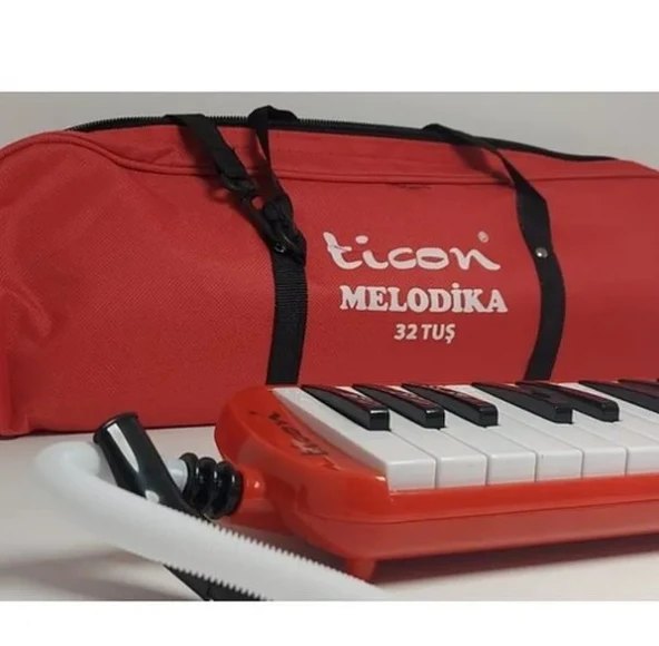 32 K Melodika Yumuşak Çantalı Kırmızı - 3
