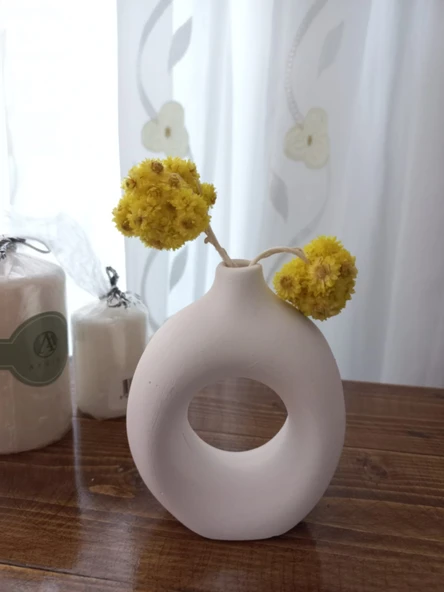 HALKA VAZO BEYAZ - Resim 4