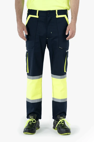 Körüklü Çift Komando Cepli Neon Pantolon ürün görseli